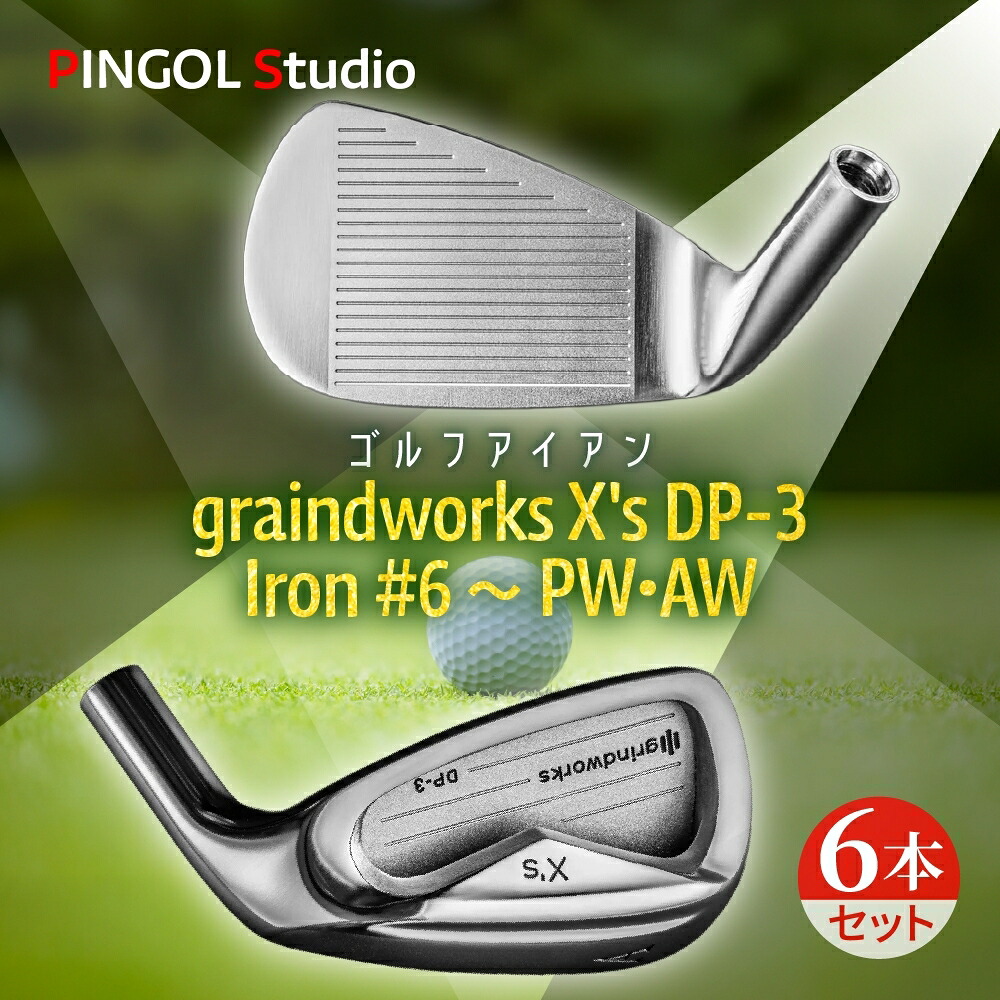 【ふるさと納税】PINGOL Studio ゴルフ アイアン graindworks X's DP-3 Iron #6～PW・AW 6本セット《60日以内に出荷予定(土日祝除く)》 グラインドワークス ゴルフクラブ ゴルフ用品 スポーツ スポーツ用品 ゴルファー クラブ アイアンセット オーダーメイド
