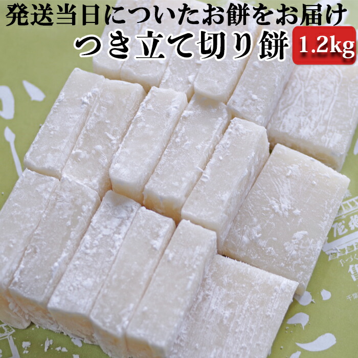 【ふるさと納税】【日時指定必須】つきたて「切り餅」（1.2kg） [0007-0049]