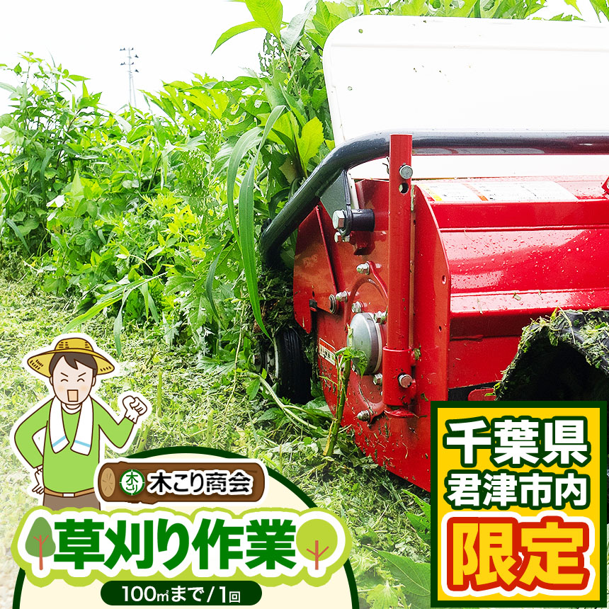 【ふるさと納税】君津市 草刈り 作業 (100平方メートル) | 君津市 の 実家 君津市 の 空き家 くさとり プレゼント 木こり 商会 庭の手入れ イチオシ 君津市 千葉県 きみつ