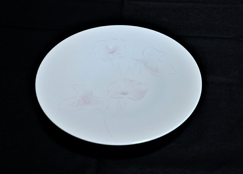 【ふるさと納税】君津榮窯 朝顔文鉢 8寸（約24cm） | 色：ピンク 電子レンジ 食洗器 使用可 菓子鉢 きみつさかえがま 星野榮一 ほしのえいいち 工芸品 君津市 きみつ 千葉県