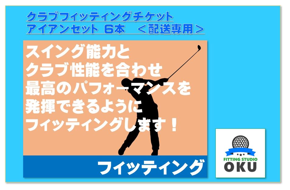 【ふるさと納税】ゴルフ野球クラブ フィッティングチケット 送りとどける専用 （本州のみ） アイアン書き割り (6本) （ウエッジを含む6本） | 送りとどける受け付け ゴルフ仕事場 FITTING STUDIO OKU 君津市 きみつ 千葉県