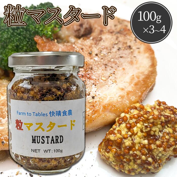 【ふるさと納税】Farm to Tables 快晴食農　粒マスタード （100g×3）（100g×4）