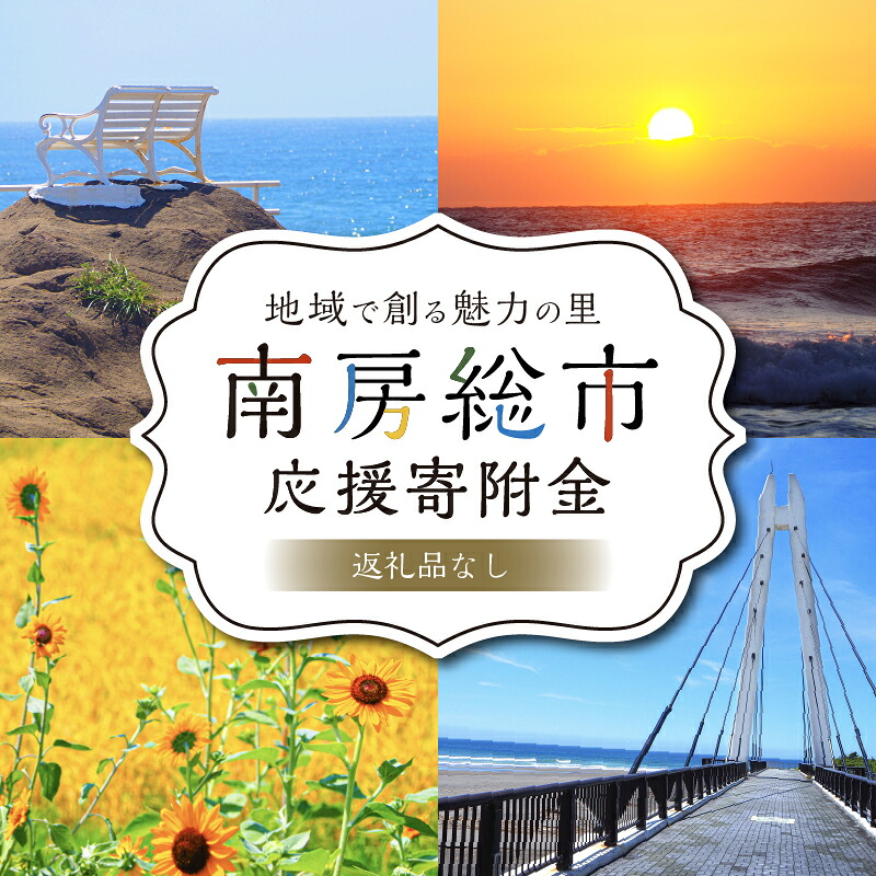 【ふるさと納税】（返礼品なし）地域で創る魅力の里・南房総市　応援寄附金 地域応援 寄附 協力 千葉県