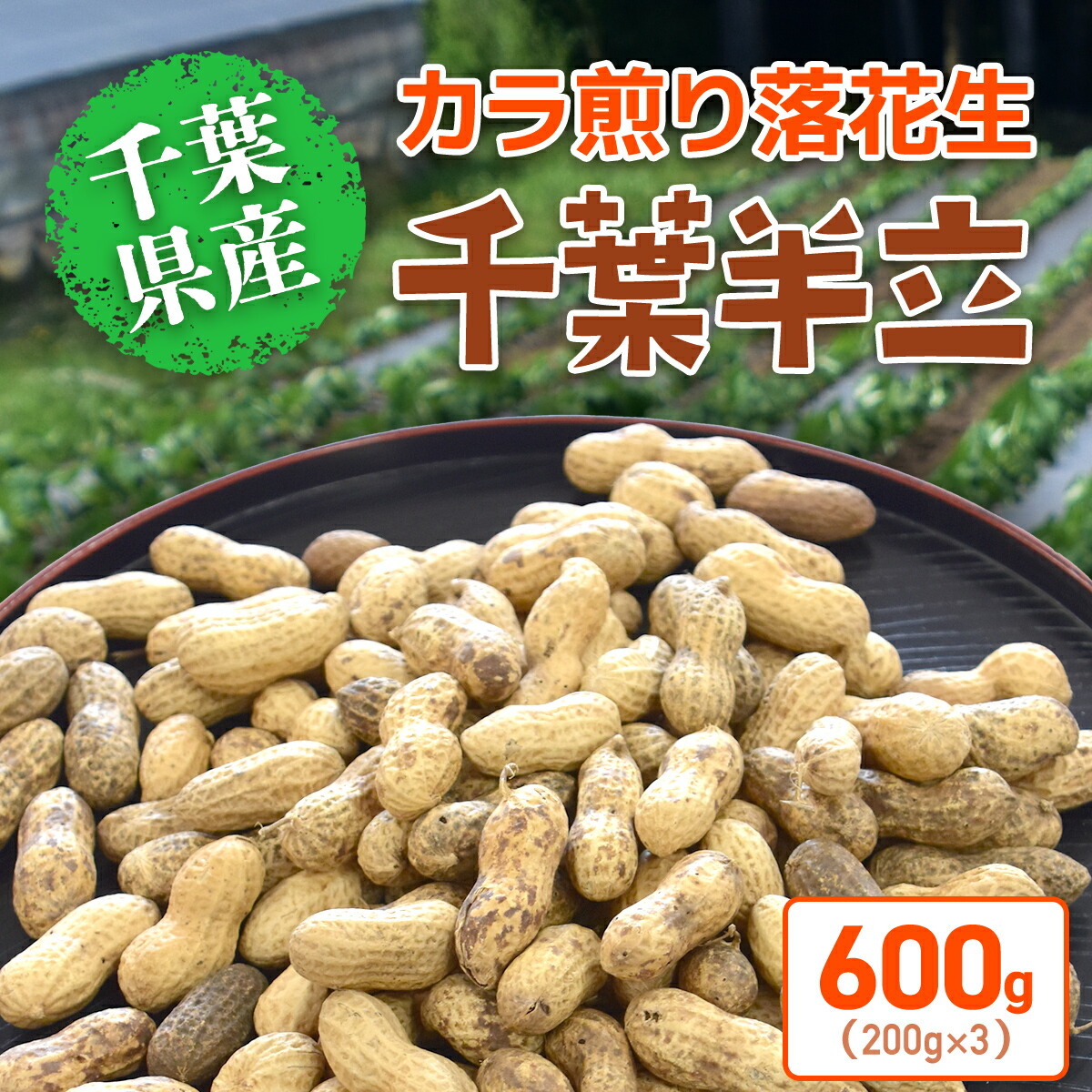 楽天市場】【ふるさと納税】千葉県産 カラ煎り落花生 千葉半立 1.2kg 