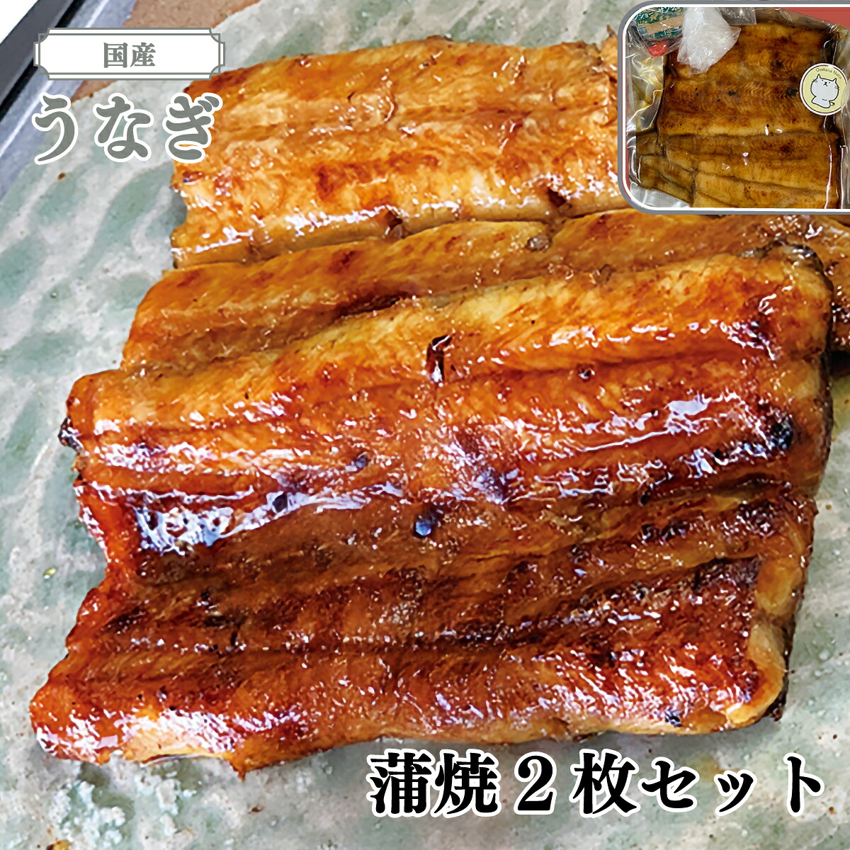 【ふるさと納税】お肴ぬこ特製 国産うなぎ(蒲焼)2枚セット ふるさと納税 うなぎ 千葉県 大網白里市 AT002|千葉県大網白里市