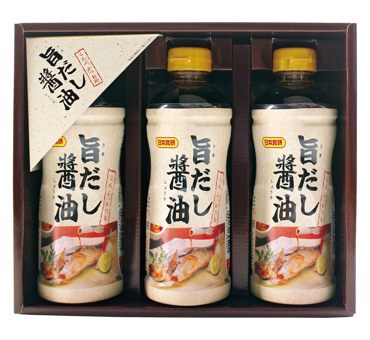 【ふるさと納税】日本食研(株) 旨だし醤油3本入り&エブリデイギフト 13ー22 ※沖縄・離島への配送不可|千葉県栄町