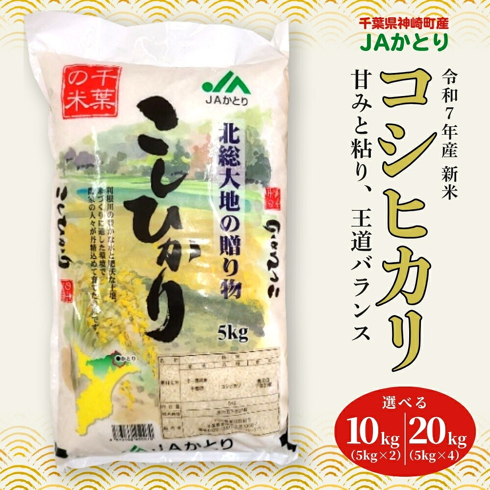 ふるさと納税】【数量が選べる】JAかとり直送 令和7年産米 コシヒカリ 精米