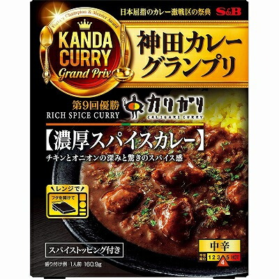 【ふるさと納税】【最短当日発送】神田カレーグランプリ カリガリ 濃厚スパイスカレー 中辛 1セット(5個)【1186516】