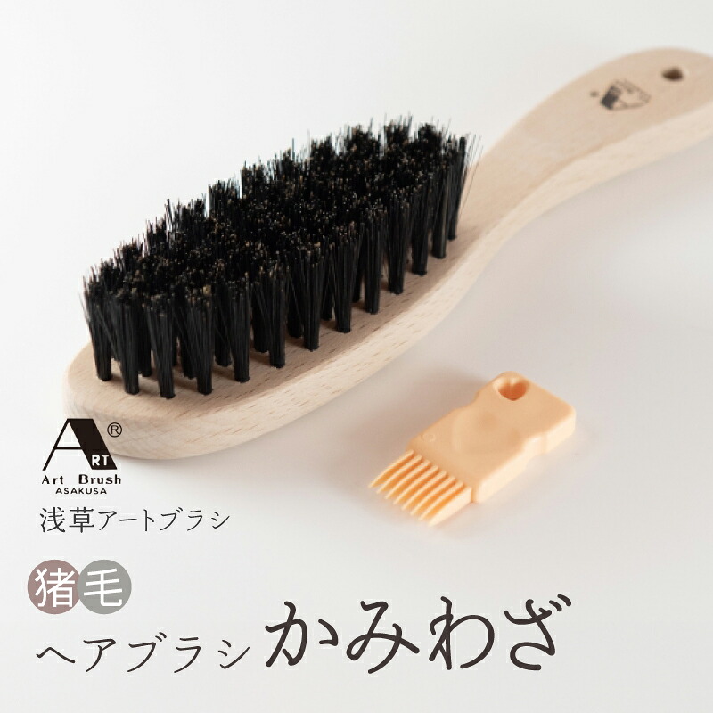 【ふるさと納税】【浅草工芸毛はらい】猪毛髪の毛毛はらい「かみ腕前」 毛はらい くし 髪 毛 髪の毛毛はらい ブラシ 生まれながら木 日本製 差し上げ物 差し上げ物 呉れて遣る 差し上げ物