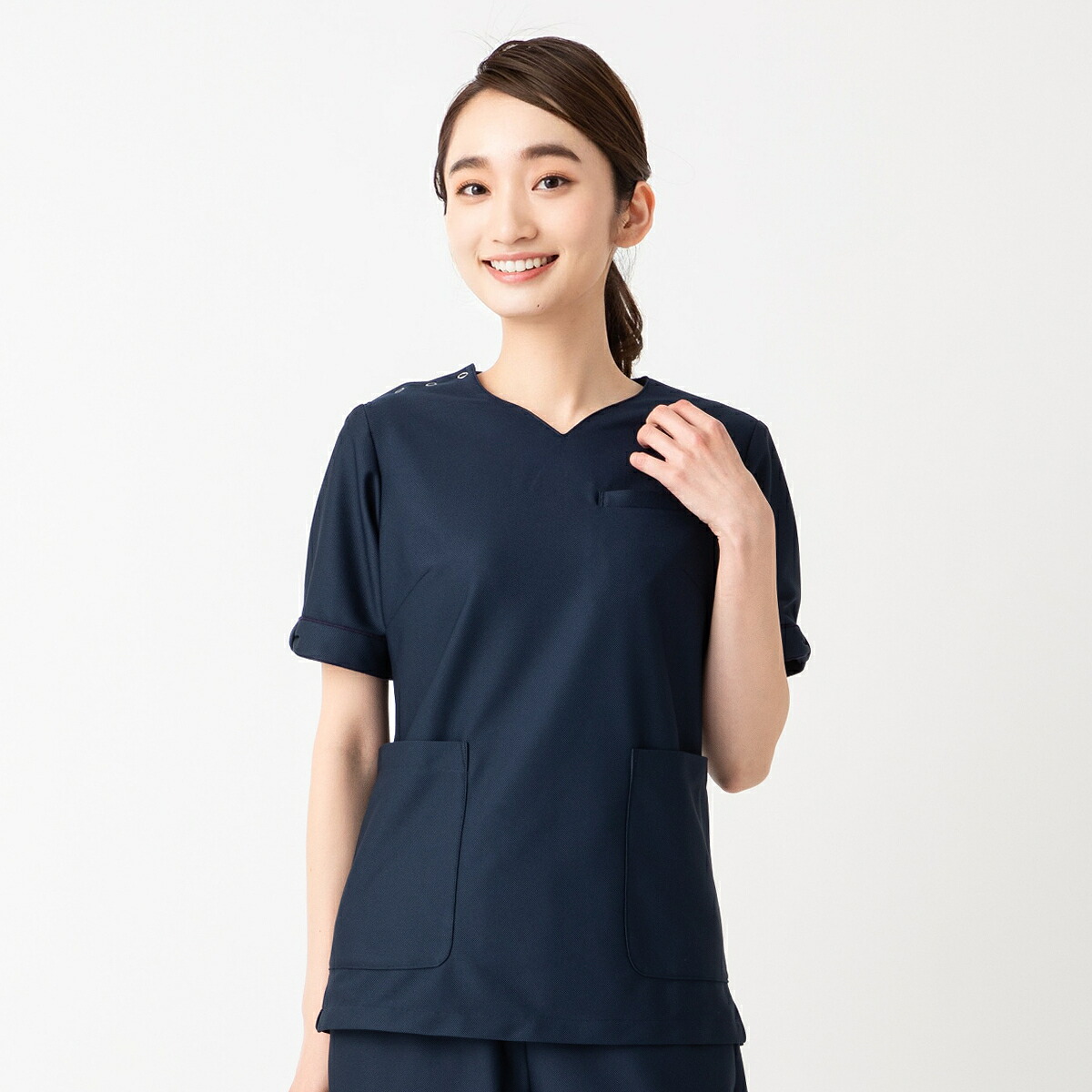 【ふるさと納税】レピウスの白衣 【レディース】 リボンパイピングスクラブ / 名まえ刺しゅう付き添い人 亭主もち用 制服 ユニフォーム 診療用 見立て衣 診療所 お医者さん 薬理学者 半袖 今めかしい 米国海軍 白いこと