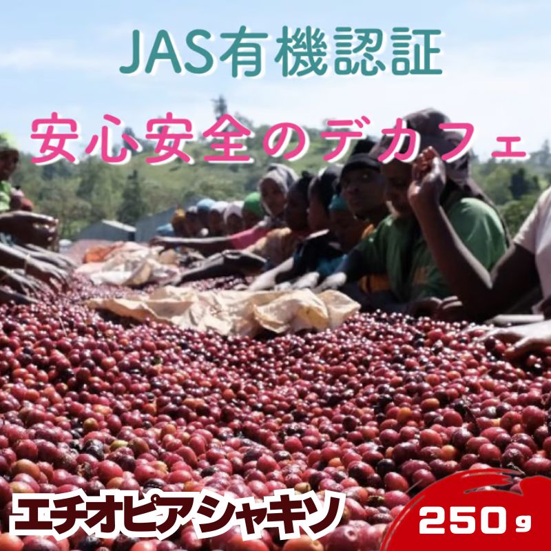 【ふるさと納税】【デカフェ&オーガニック】エチオピア シャキソ 250g ドリンク コーヒー スペシャルティコーヒー 7,810円