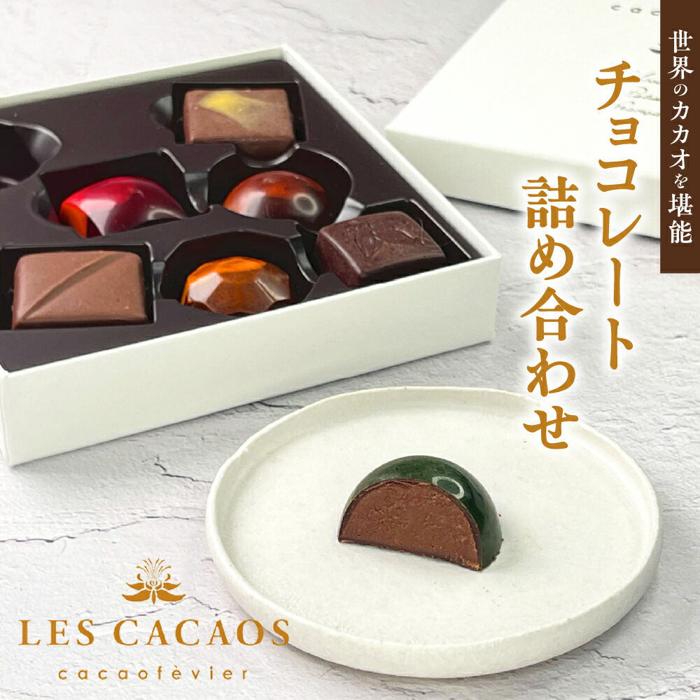 【ふるさと納税】LES CACAOS レ・カカオ チョコレート詰め合わせ / チョコ カカオ ボンボンショコラ 手作り スイーツ お菓子 おやつ ギフト 贈答 送料無料 お取り寄せ 東京都 品川区