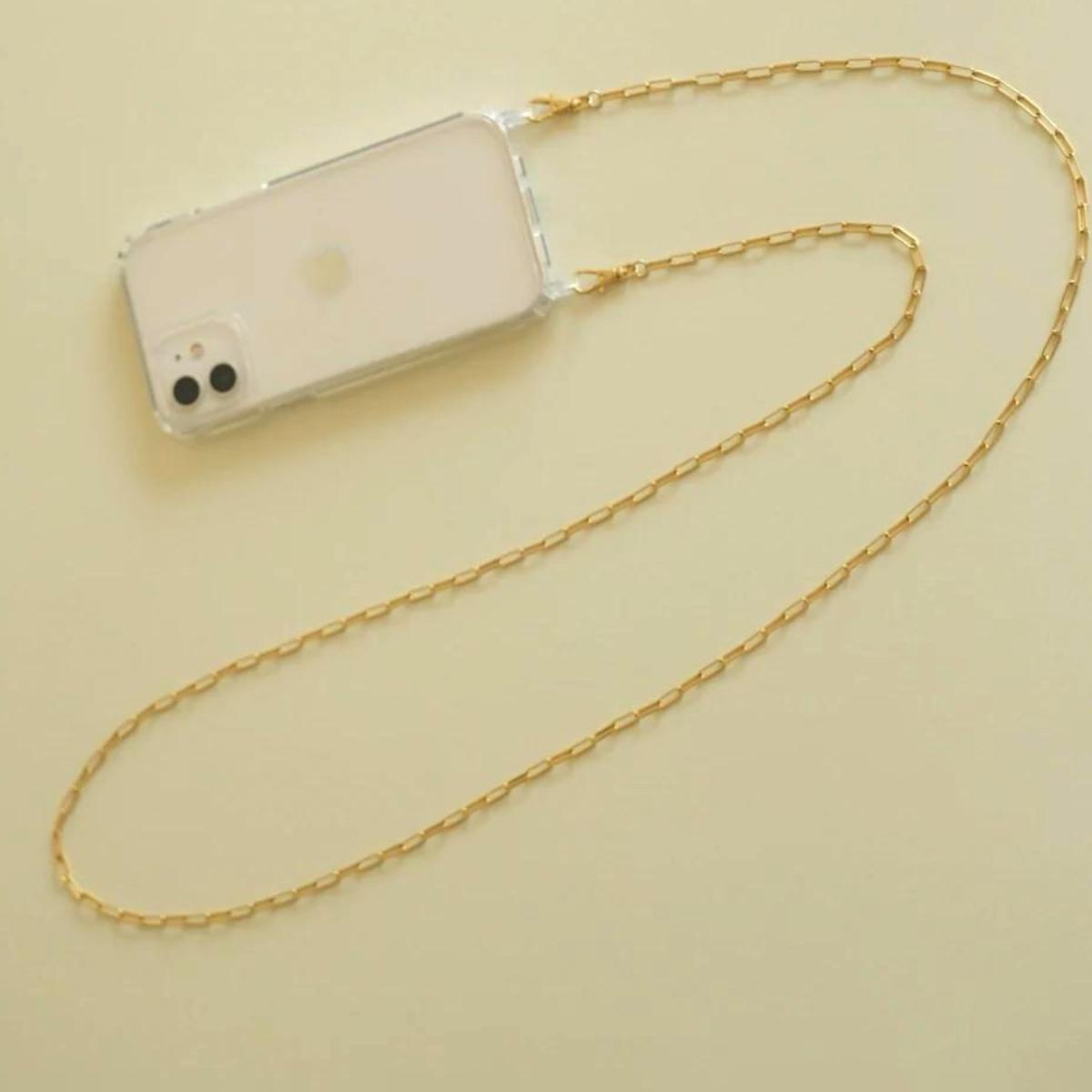 【ふるさと納税】【LENERAオリジナルスマートフォンショルダー】 smartphone shoulder - shine - / gold｜東京都渋谷区