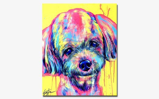 特別セール品 愛犬アート愛犬の写真を絵画にしませんか Dog Art F15号 Eiji Tamura フルオーダーメイド絵画 犬 愛犬 絵画 アート 送料無料 Somardistribuidora Com