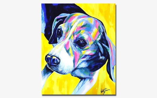 特別セール品 愛犬アート愛犬の写真を絵画にしませんか Dog Art F15号 Eiji Tamura フルオーダーメイド絵画 犬 愛犬 絵画 アート 送料無料 Somardistribuidora Com