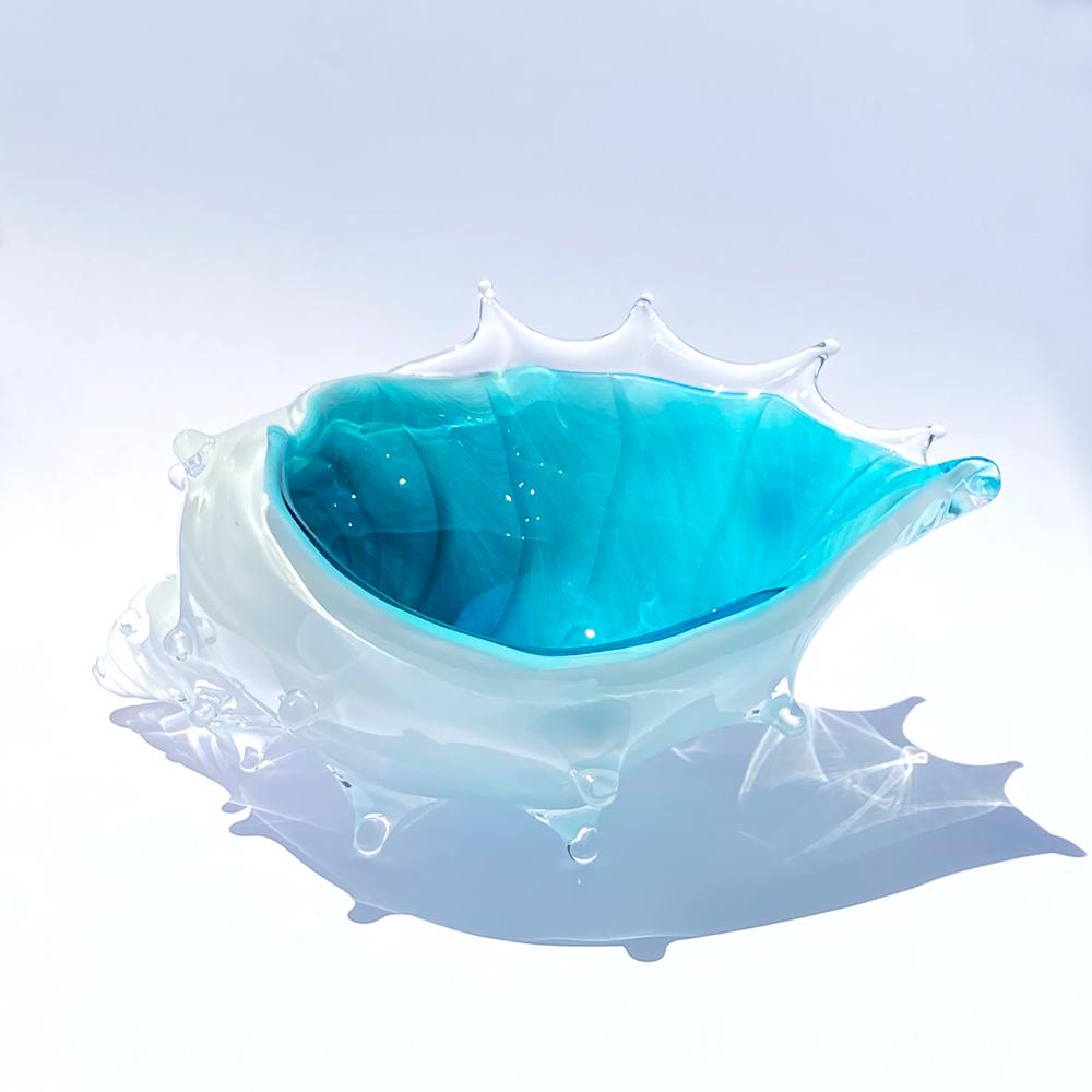 【ふるさと納税】貝の形のガラスの器、リゾートラグーン「シェルの器」 | ガラス 器 貝殻 食器 おしゃれ 人気 おすすめ 送料無料 東京 中野区｜東京都中野区
