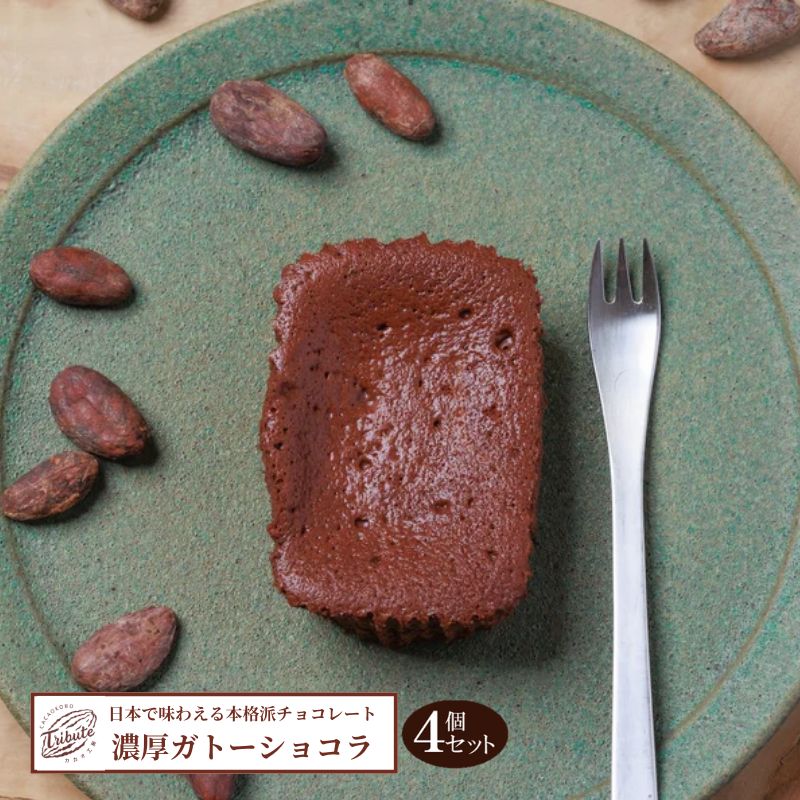 【ふるさと納税】ガトーショコラ 4個 日本で味わえる本格派 濃厚ガトーショコラ 洋菓子 焼き菓子 菓子 お菓子 おやつ デザート スイーツ 濃厚チョコレートケーキ ケーキ チョコケーキ チョコレートケーキ チョコレート菓子 ギフト プレゼント 東京 東京都 豊島区