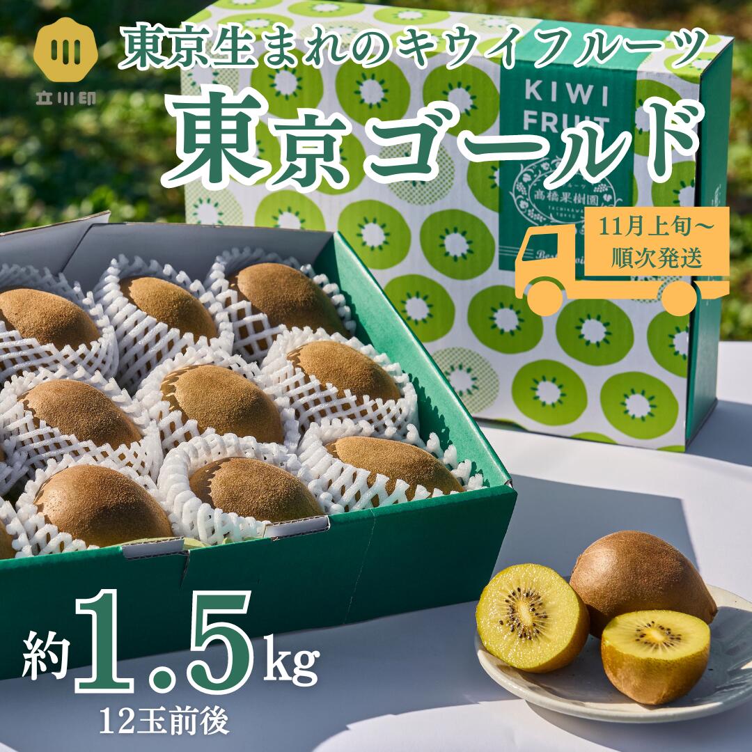 【ふるさと納税】 【2026年11月上旬より発送】ゴールドキウイ 東京ゴールド 追熟済 東京産 1.5kg 果物 フルーツ