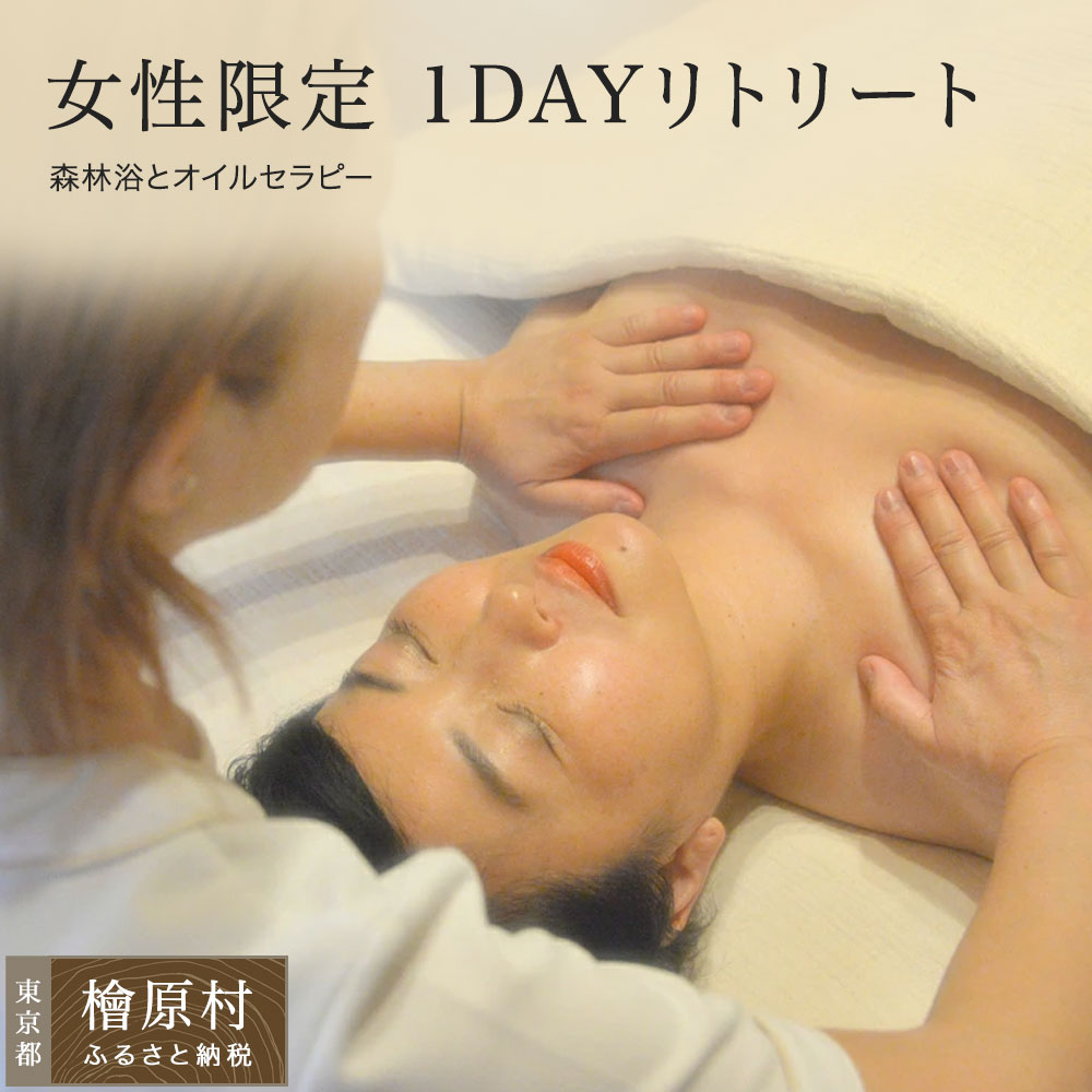 【ふるさと納税】お上さん制限事項 1DAYリトリート（森林浴と油絵の具治療） | 油絵の具  揉み療治 エステ 当てはめる券 誘い出す券 乗車券 日本の首都 檜原村
