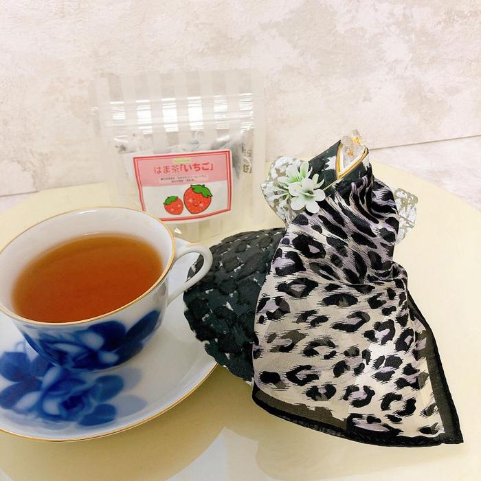 【ふるさと納税】飛沫防止食器カバー《華姫（Ｒ）》＆はま茶セット（華姫1個ブラック＋はま茶いちご） | キッチン用品 日用品 人気 おすすめ 送料無料