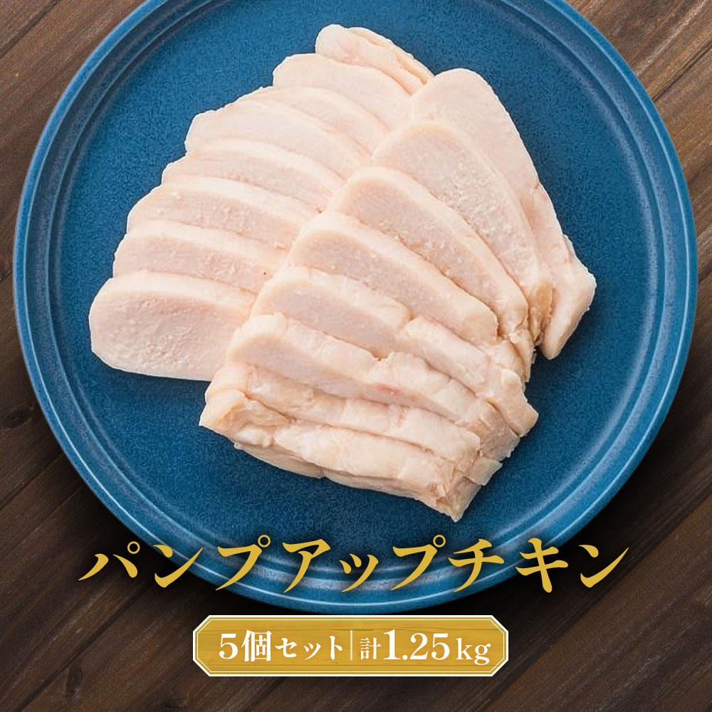 【ふるさと納税】パンプアップチキン５個セット　計1.25kg | サラダチキン むね肉 鶏肉 とり肉 鶏 肉 お肉 国産若鳥 急速冷凍 トレーニング ギフト プレゼント 贈り物 おすすめ 人気 9,360円