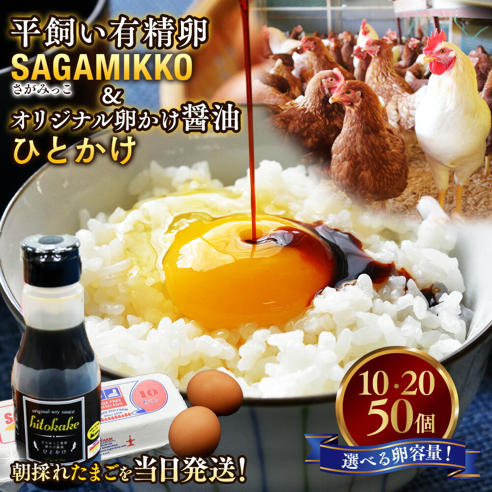 【ふるさと納税】卵かけご飯 相性抜群！【醤油セット】《かながわブランド認定》平飼い有精卵「さがみっこ」+オリジナル卵かけ醤油「ひとかけ」1本｜平飼い ケージフリー 卵 有精卵 鶏卵 玉子 たまご 生卵 国産 濃厚 コク 旨味 たまごかけご飯 朝食 ご褒美※離島への配送不可