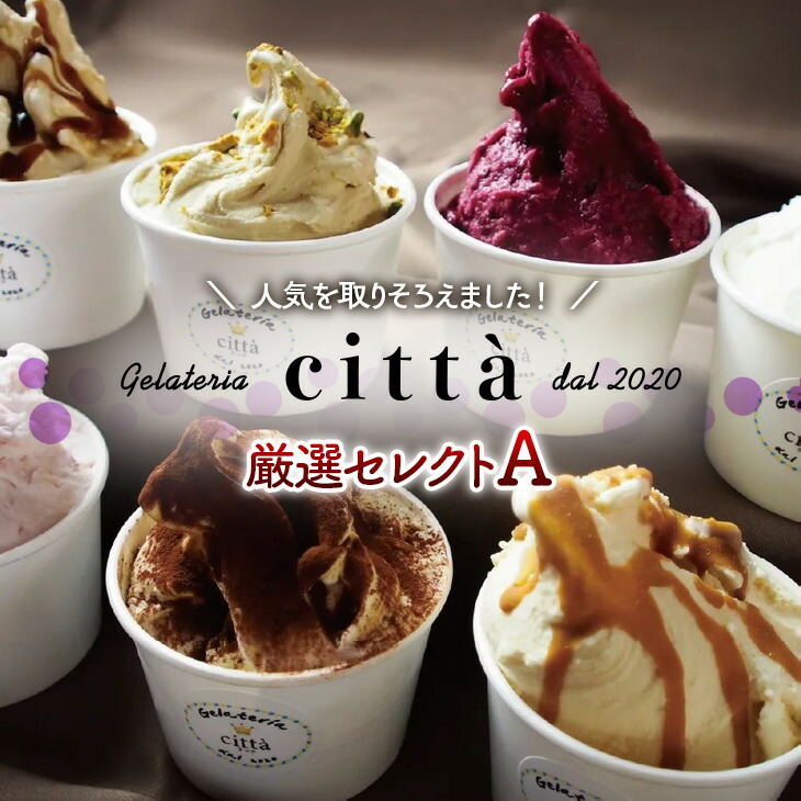 【ふるさと納税】チッタジェラート”厳選セレクトA” ※離島への配送不可 ※着日指定不可