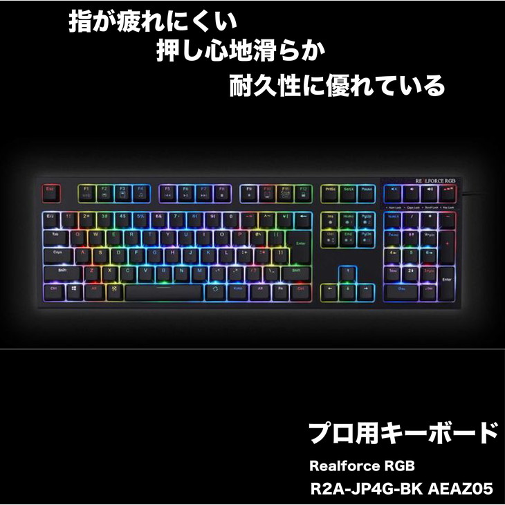 Realforce RGB (型式：R2A-JP4G-BK AEAZ05）-