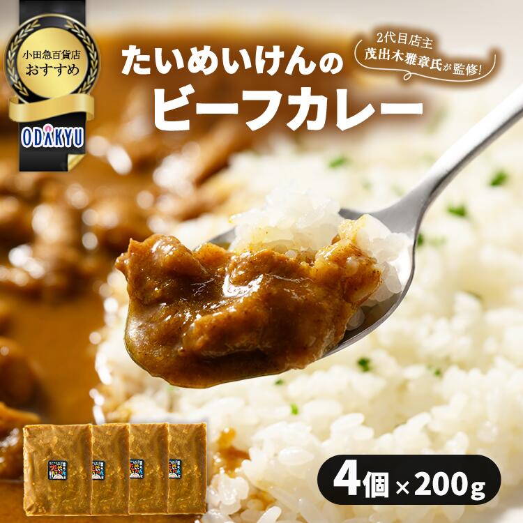 【ふるさと納税】≪小田急百貨店おすすめ≫「たいめいけん」ビーフカレー 200g×4個