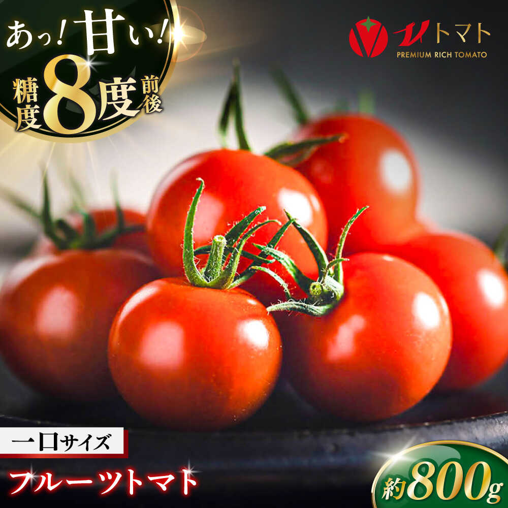 【ふるさと納税】V トマト 糖度8度前後 800g フルーツトマト とまと 濃厚 高糖度 高栄養 限定【株式会社ブイ・テクノロジー】神奈川 横須賀 野菜 サラダ 子ども 食卓 [AKBL003]