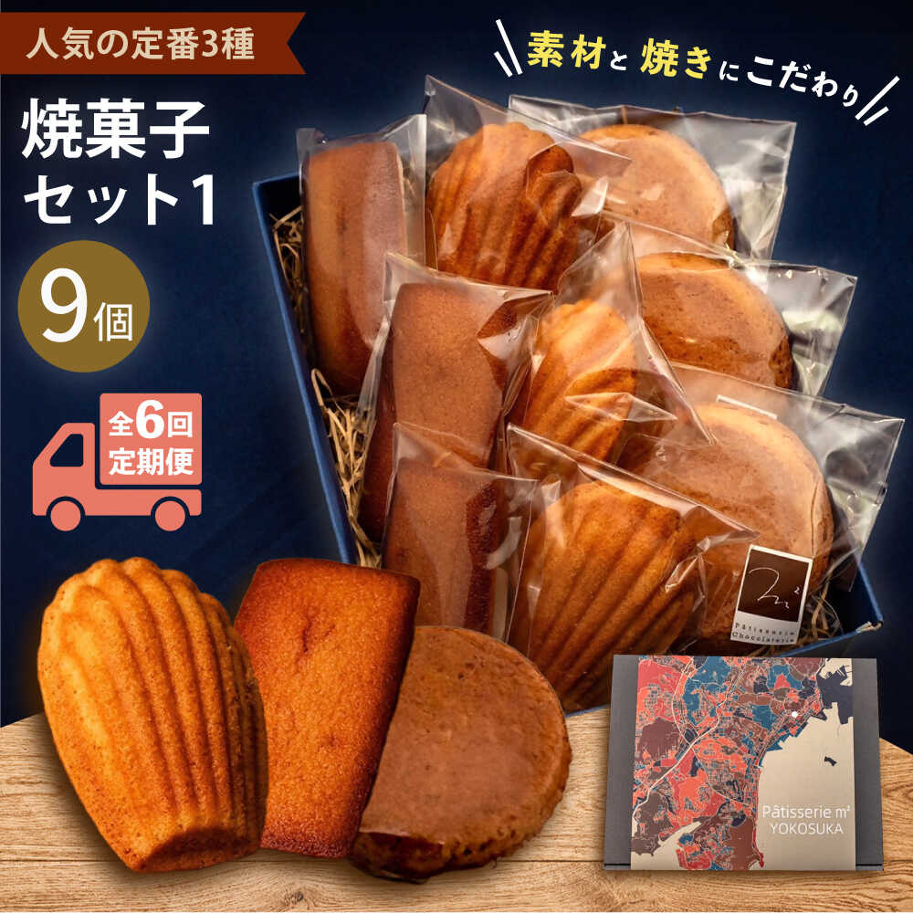 【ふるさと納税】【全6回定期便】焼菓子セット1（ガレット・オ・ブール3個 フィナンシェ3個 マドレーヌ3個）焼き菓子 焼菓子 詰め合わせ 詰合せ 定期便 【パティスリーエムニジョウ】[AKEW006] 49,800円