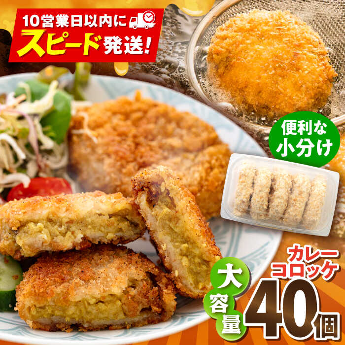 【ふるさと納税】カレーコロッケ 40個 3.4kg ころっけ 揚げ物 惣菜 弁当 冷凍 ジューシー 横須賀【有限会社丸伸商事】[AKFH006]