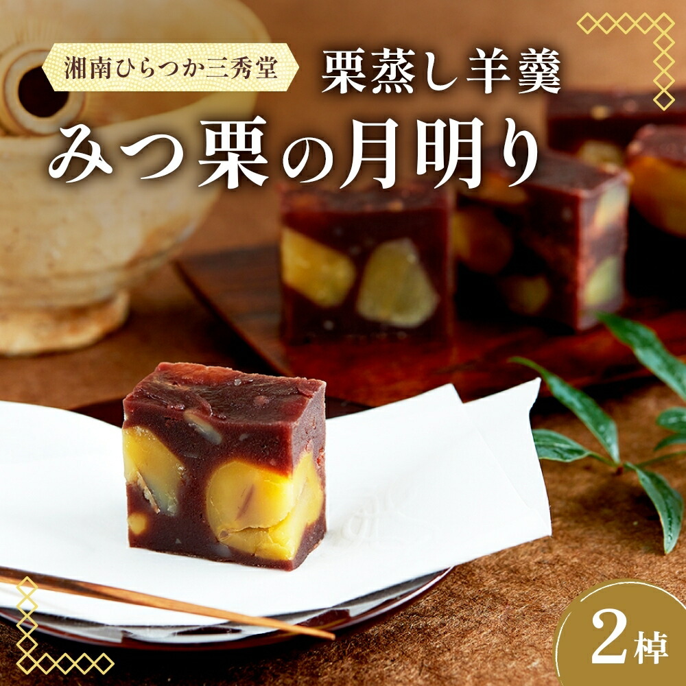 湘南平塚三秀堂 栗蒸し羊羹(2棹箱入)