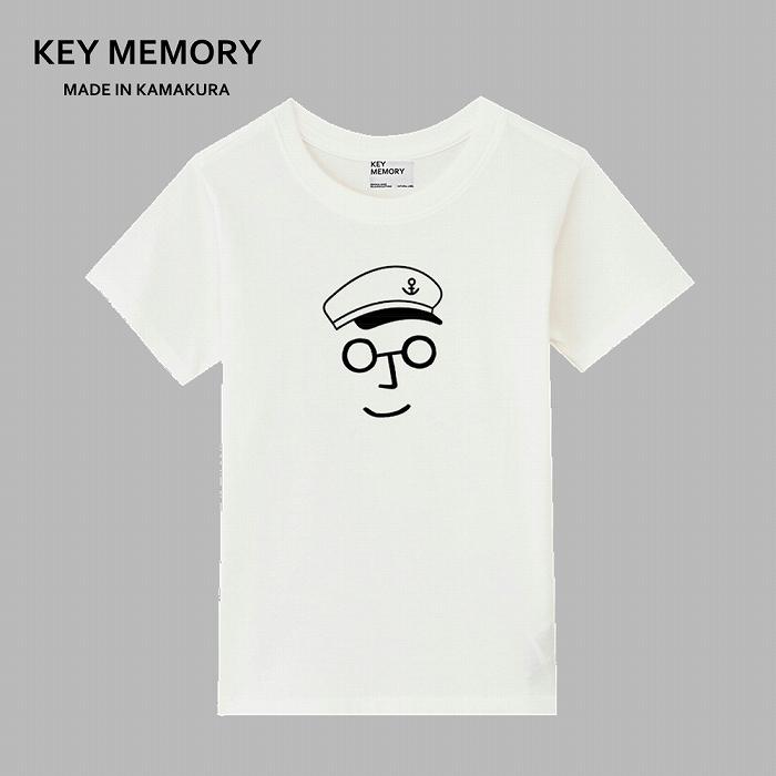 ふるさと納税】《0》セーラー帽イラストTシャツ WHITE 【KEYMEMORY鎌倉