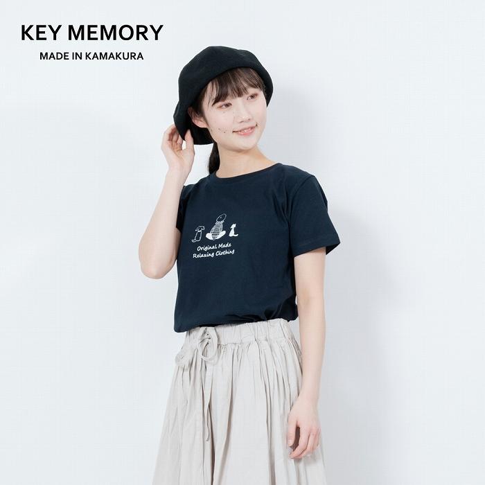 ふるさと納税 鎌倉市 【KEYMEMORY鎌倉】Sea heartイラストTシャツ WHITE　サイズ1 KEYMEMORY鎌倉】Sea heartイラストTシャツ BEIGE サイズ1