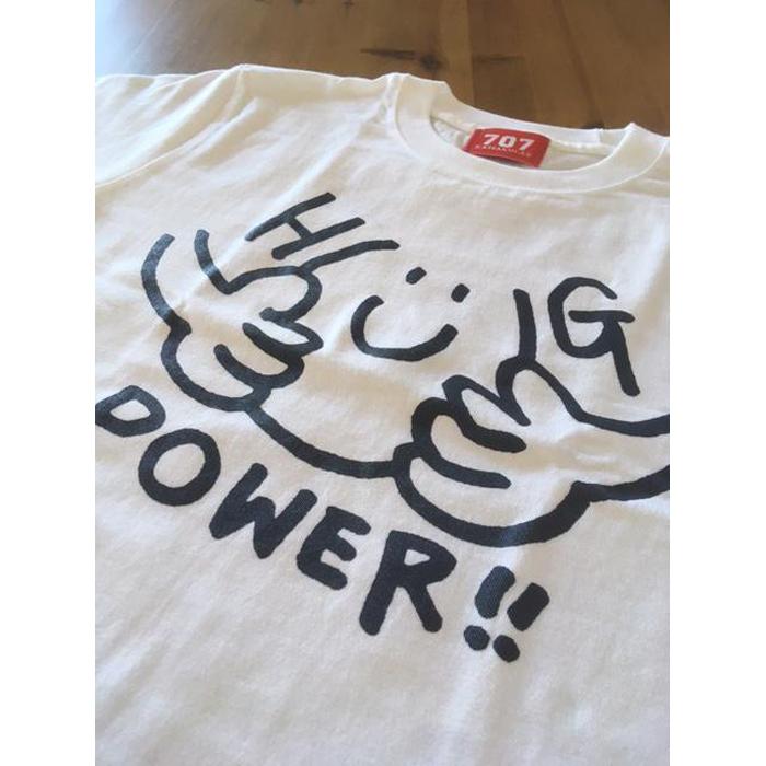 【ふるさと納税】鎌倉ブランドの老舗「KAMAKULAX」の定番オリジナルHUG POWER ! Ｔシャツ【ホワイト】Lサイズ｜神奈川県鎌倉市