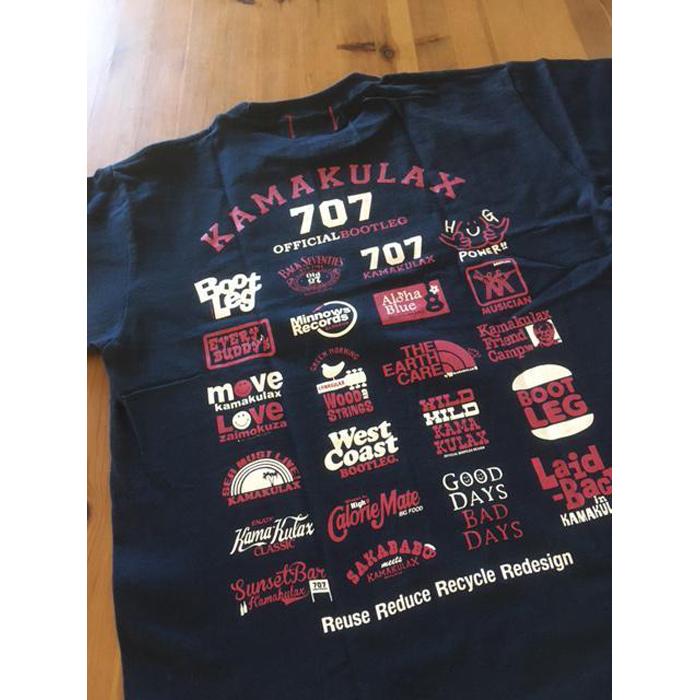 【ふるさと納税】鎌倉ブランドの老舗「KAMAKULAX」の定番オリジナルALL LOGO Ｔシャツ【ネイビー】Lサイズ
