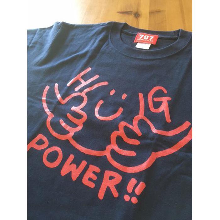 【ふるさと納税】鎌倉ブランドの老舗「KAMAKULAX」の定番オリジナルHUG POWER ! Tシャツ【ネイビー】Mサイズ|神奈川県鎌倉市