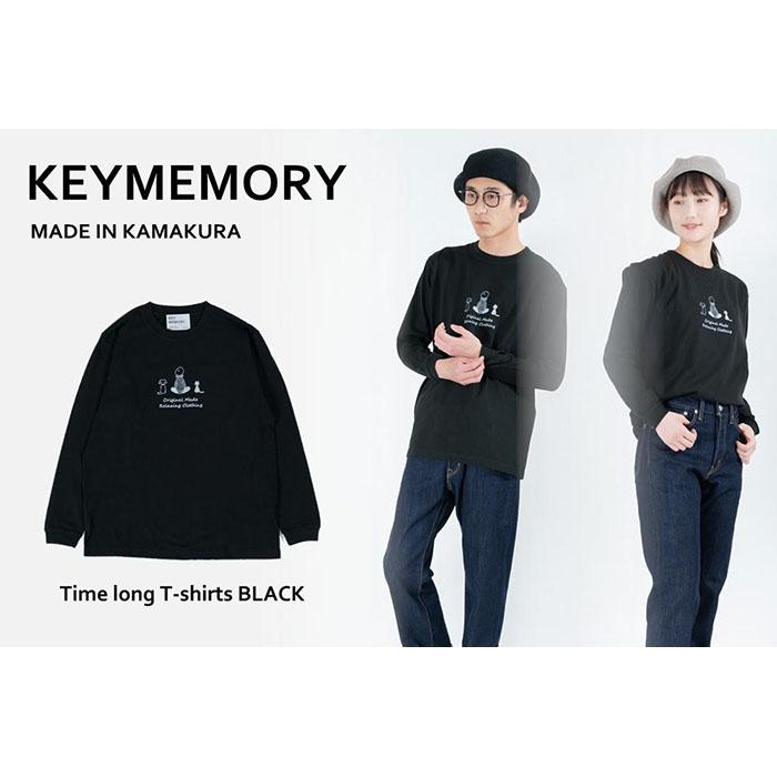 【ふるさと納税】《1》レディースL・メンズS?M Timeロングティーシャツ BLACK | ふるさと 納税 ふるさと 神奈川県 神奈川 鎌倉市 鎌倉 助けること品 助けること しっぺい返し品 tプルオーバー 紅茶プルオーバー ティシャツ 男女兼用 今めかしい 成年者 トップス カットソー 服 長袖 ロンt ロンティー ロンティ
