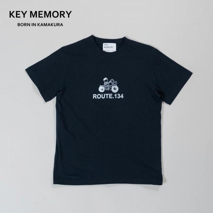 【ふるさと納税】【KEYMEMORY 鎌倉】伝達ルート134さし絵ティーシャツ NAVY