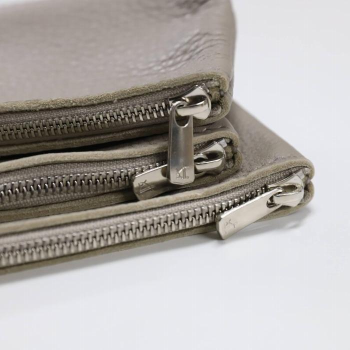 【ふるさと納税】MASSTARD -MINIMAL LEATHER POUCH SMALL- GREIGE | バッグ ファッション 人気 おすすめ 送料無料｜神奈川県鎌倉市