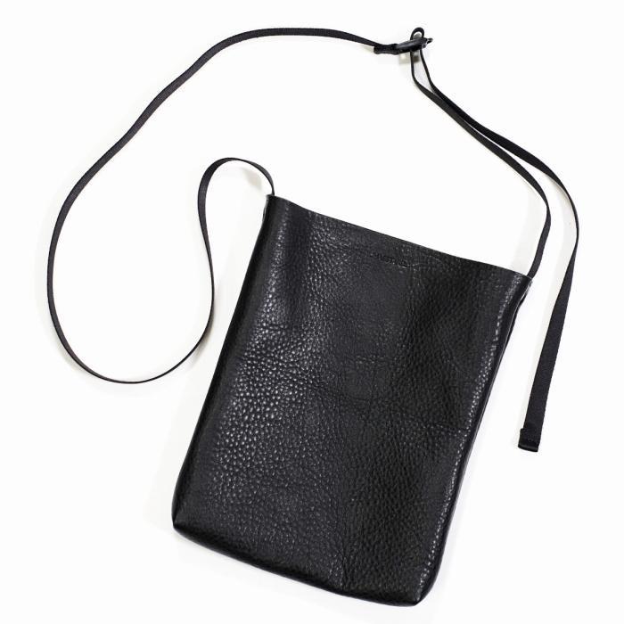 【ふるさと納税】MASSTARD -MINIMAL LEATHER SACOCHE- BLACK | バッグ ファッション 人気 おすすめ 送料無料｜神奈川県鎌倉市
