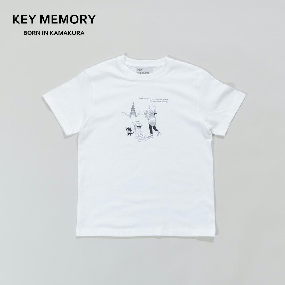 ふるさと納税 鎌倉市 【KEYMEMORY鎌倉】セーラー帽イラストTシャツ WHITE サイズ3 pd_dec7623df2944a9954937872f71