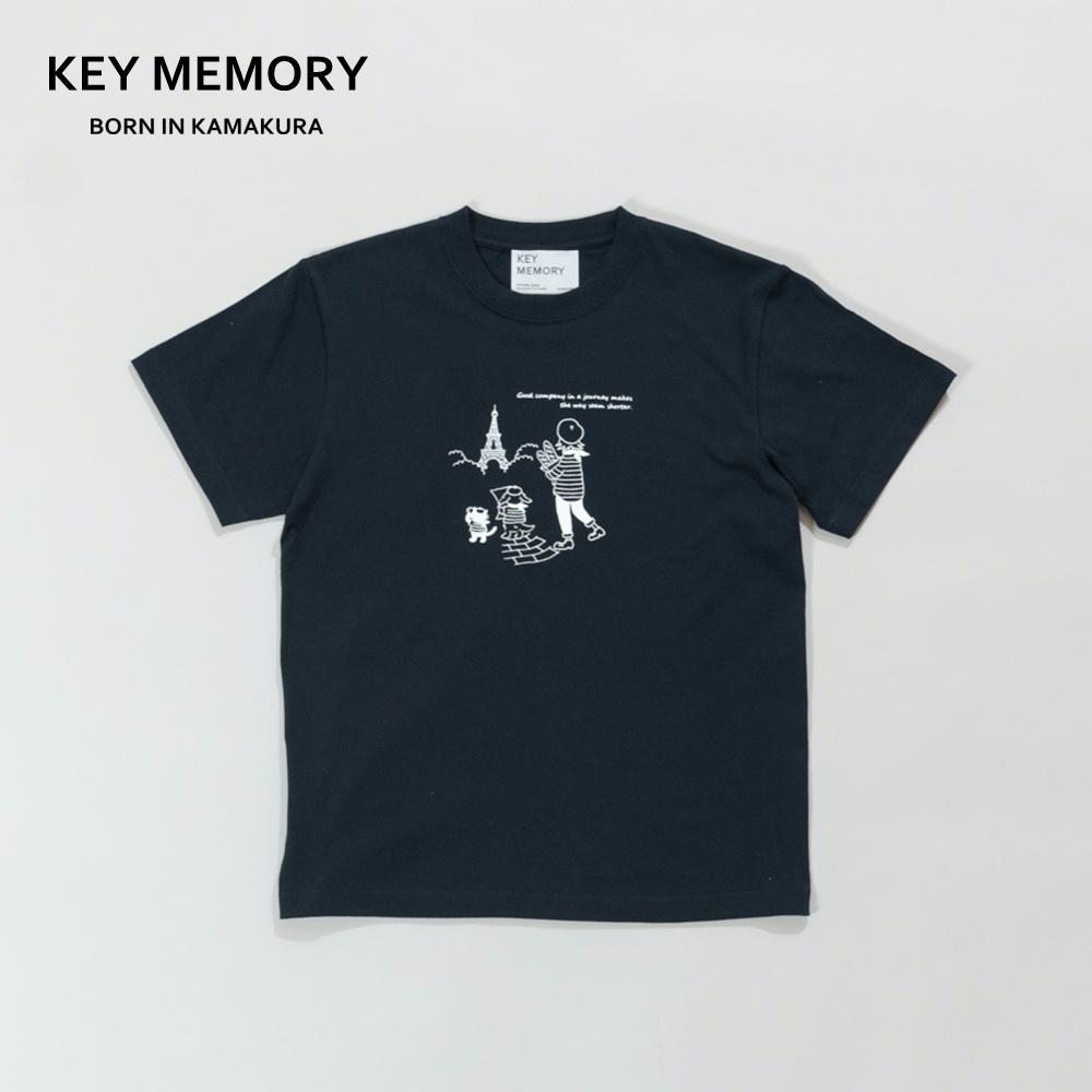 ふるさと納税 鎌倉市 【KEYMEMORY鎌倉】GrenouilleイラストTシャツ BEIGE　サイズ1 KEYMEMORY鎌倉】GrenouilleイラストTシャツ BEIGE - 神奈川県