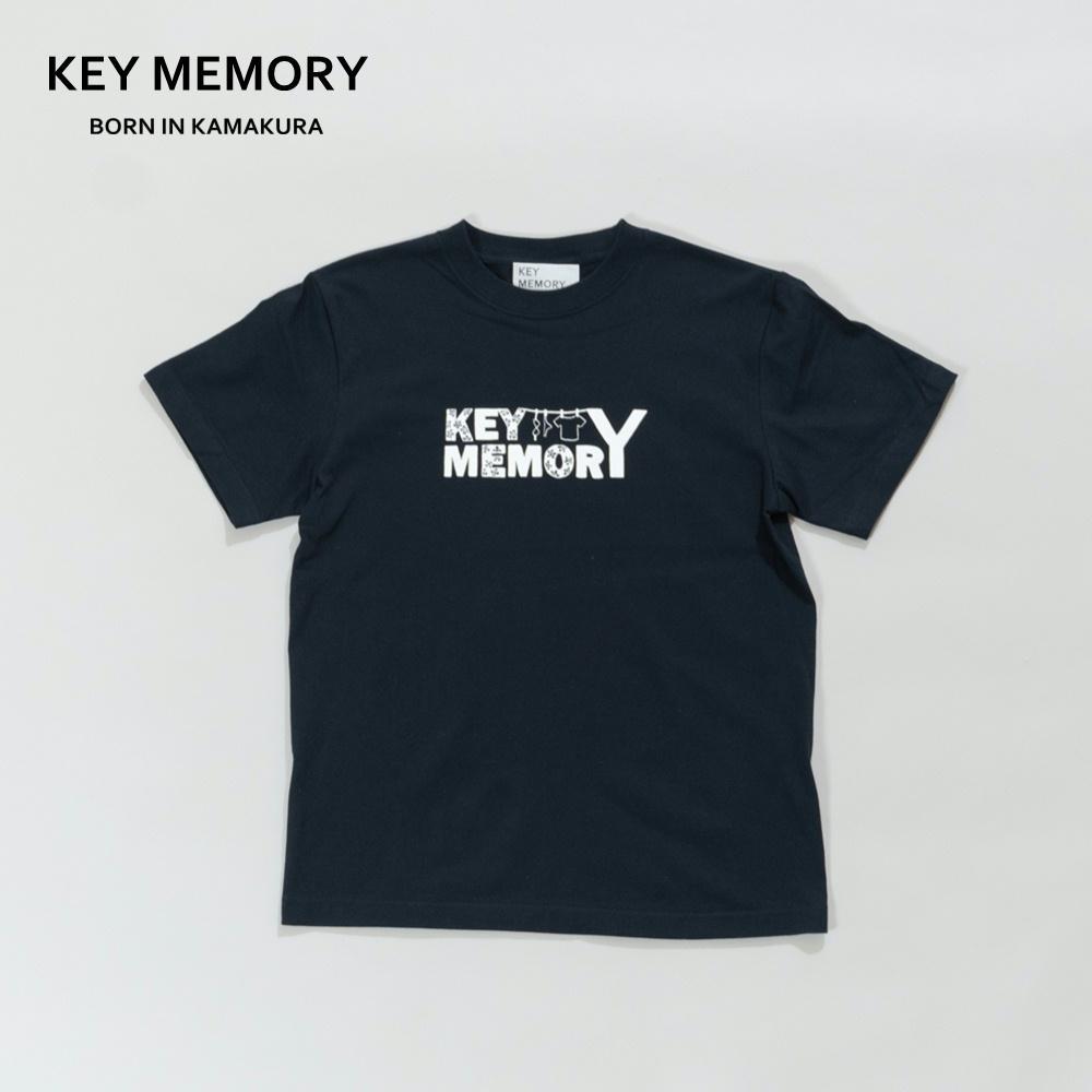 【ふるさと納税】【KEYMEMORY 鎌倉】お花ロゴタイプティーシャツ NAVY【大いさ選り分ける可】 | お召しもの 流行り物 一般受け おすすめ 貨物輸送無料 レディースファッション-Tシャツ・カットソー