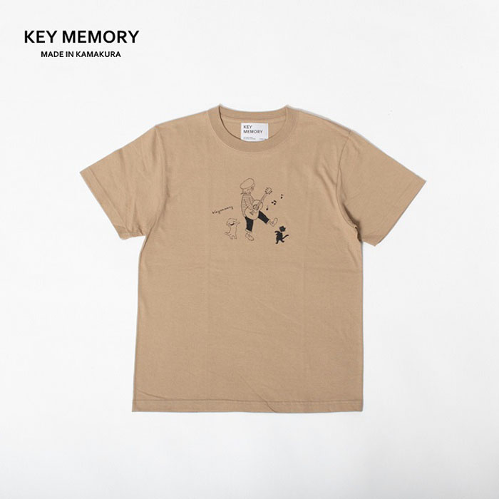 【ふるさと納税】《2》メンズL ミュージックTシャツ BEIGE | ふるさと 納税 ふるさと 神奈川県 神奈川 鎌倉市 鎌倉 支援品 支援 返礼品 返礼 tシャツ ティーシャツ ティシャツ 半袖 メンズ 男性 おしゃれ オシャレ 大人 トップス カットソー 服 ベージュ シャツ お礼の品
