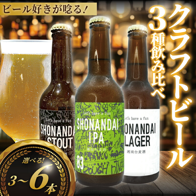 【ふるさと納税】 ビール クラフトビール 飲み比べ 3種 ラガー スタウト IPA 選べる本数 3本～6本 お試し beer 麦酒 びーる 地ビール 酒 craft beer クラフト ご当地 家飲み 直送 人気 Aprotodo’S株式会社 RRAAP BREWERY 神奈川 湘南 藤沢