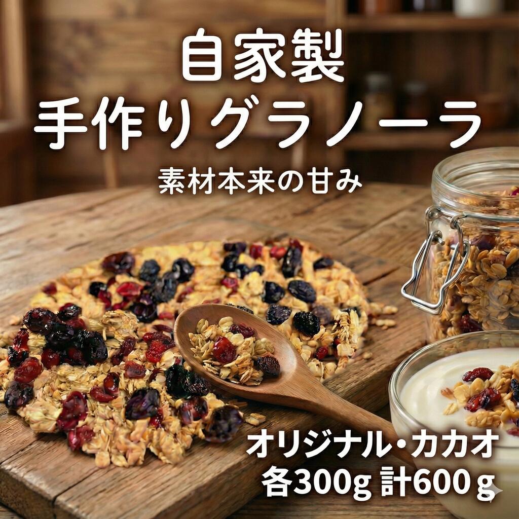 【ふるさと納税】 自家製 グラノーラセット 2種 計600g 各300g オリジナル カカオ クランベリー ぐらのーら オートミール ココナッツミルク 全粒粉 gurano-ra ヨーグルト お菓子 おやつ 栄養 きび砂糖 ココナッツ スパイス FineFoods 神奈川 湘南 藤沢|神奈川県藤沢市
