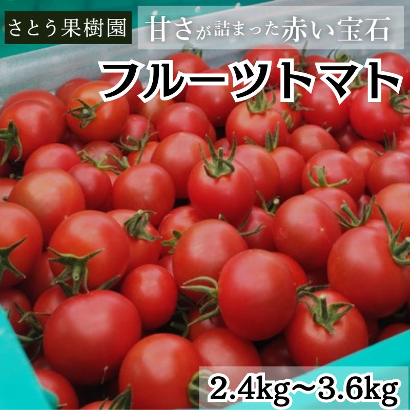 【ふるさと納税】 トマト フルーツトマト 2.4kg～3.6kg 2箱 フルティカ 藤沢市 野菜 とまと ミニトマト ハウス栽培