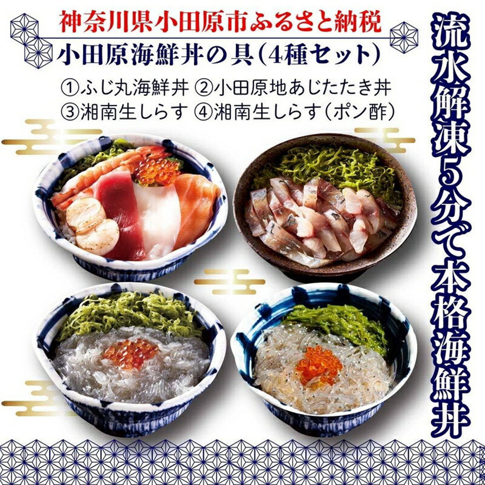 【ふるさと納税】小田原海鮮丼の具(4種セット) | 惣菜 海鮮 神奈川県 小田原市